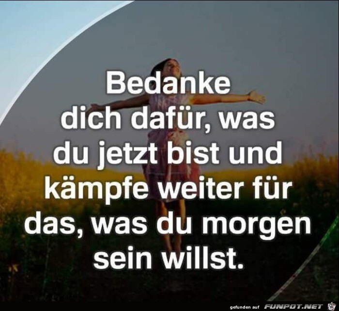 bedanke dich