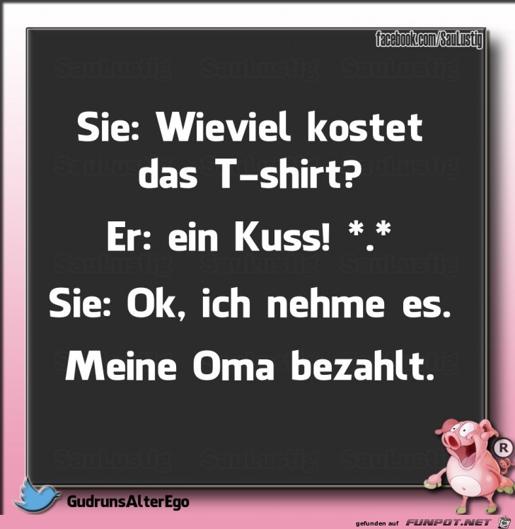 Was kostet das tShirt