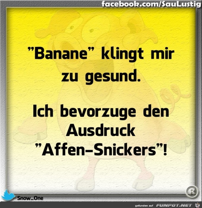Banane klingt zu gesund Banane klingt zu gesund