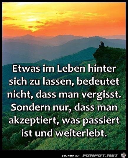 hinter sich lassen