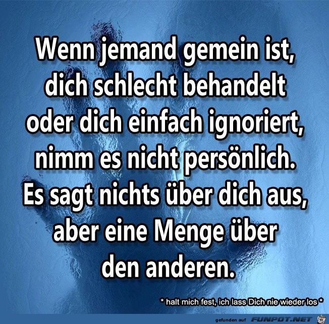 Nimm es nicht persoenlich Nimm es nicht persoenlich