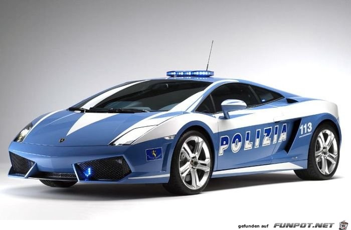 Der neue Streifenwagen der italienischen Polizei.