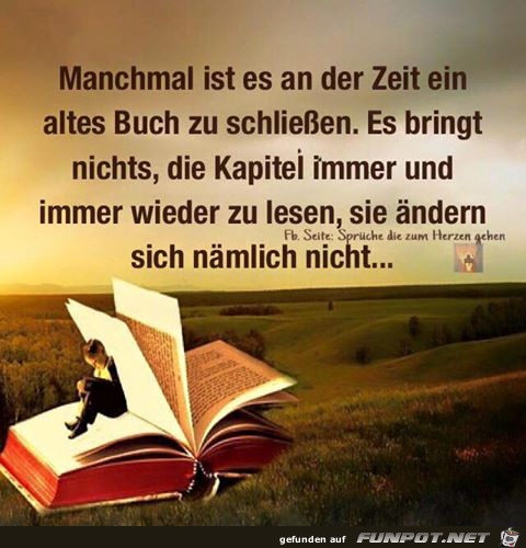 Ein altes Buch zu schliessen