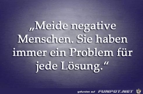 Negative Menschen