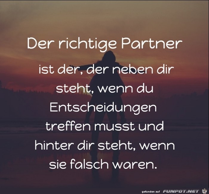 der richtige Partner