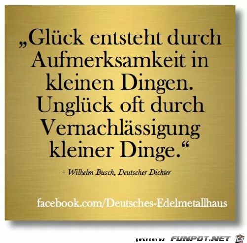 kleine Dinge kleine Dinge