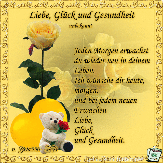 jeden Morgen jeden Morgen