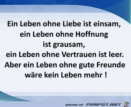 Ein Leben ohne Liebe...