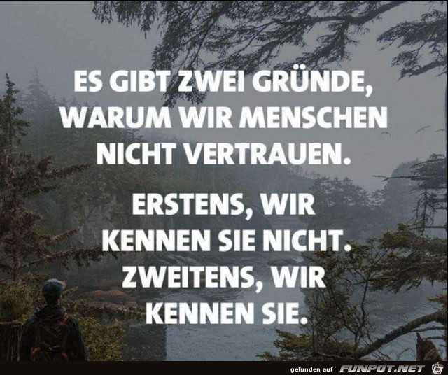 es gibt zwei Gruende es gibt zwei Gruende