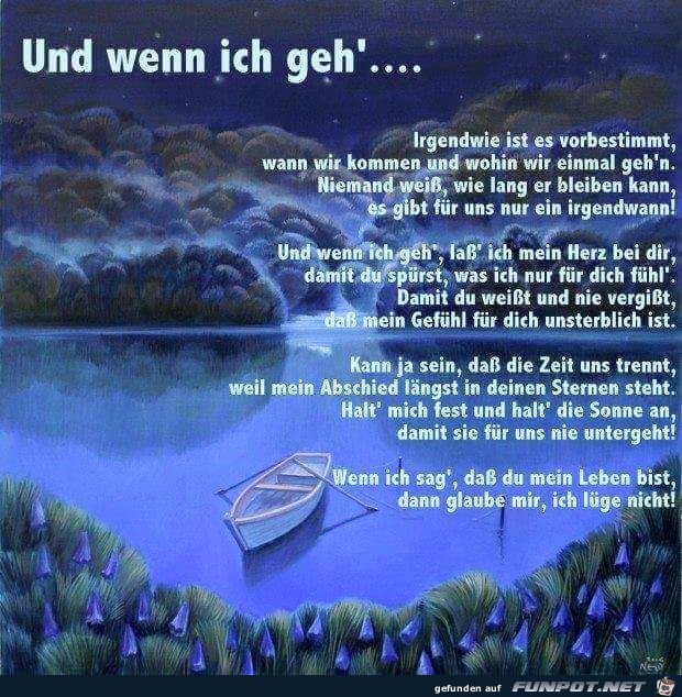 Und wenn ich geh Und wenn ich geh