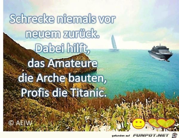 Schrecke niemals Schrecke niemals
