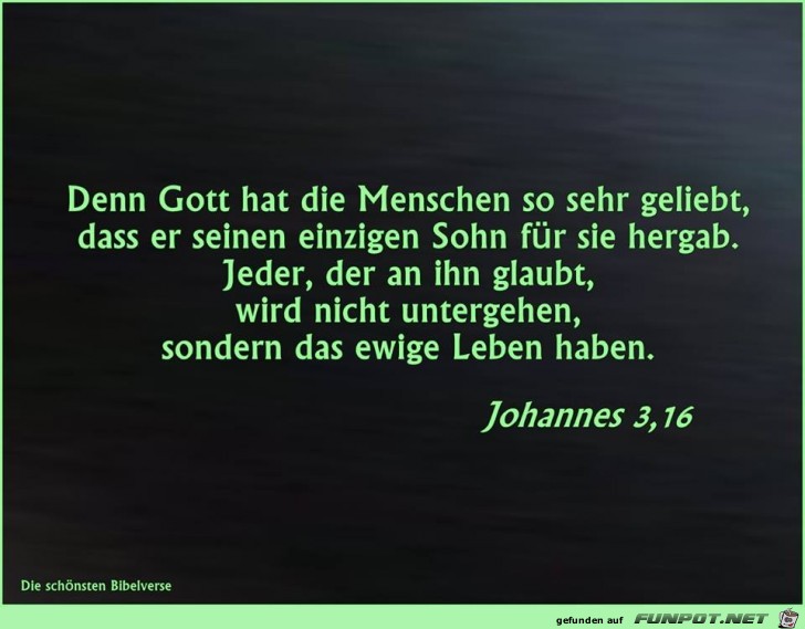 Johannes 3 16