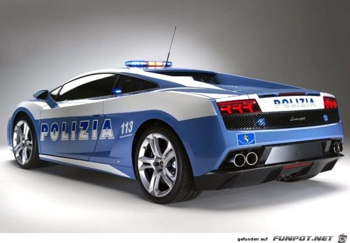 Der neue Streifenwagen der italienischen Polizei.