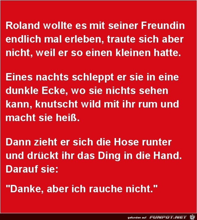 Roland und seine Freundin