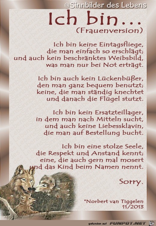 ich bin ich bin