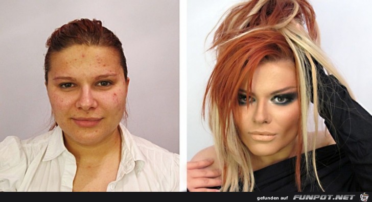17 Frauen mit und ohne MakeUp 4 17 Frauen mit und ohne MakeUp 4