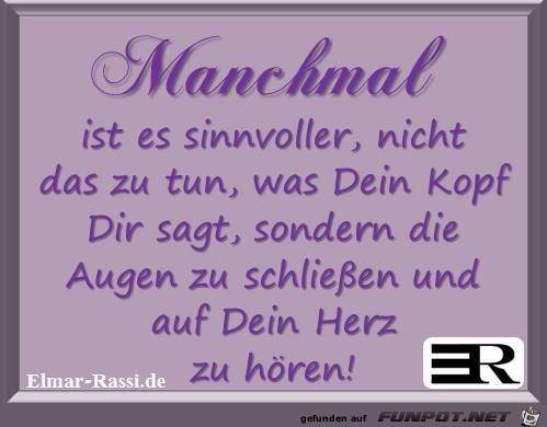 Manchmal 