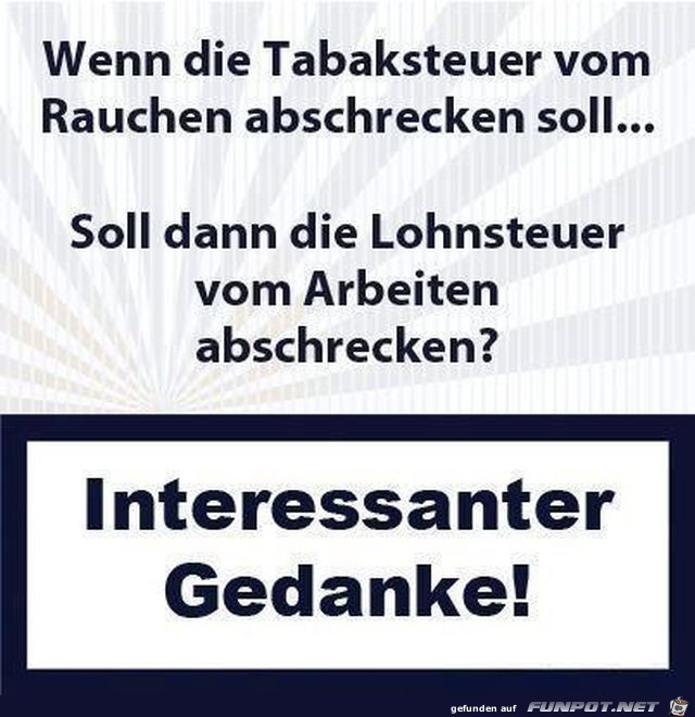 Interessanter Gedanke