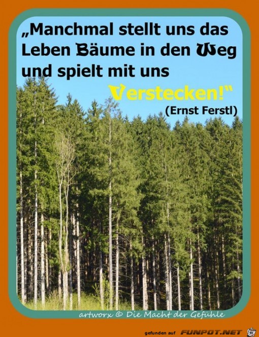 Manchmal stellt uns das Leben... Manchmal stellt uns das Leben...