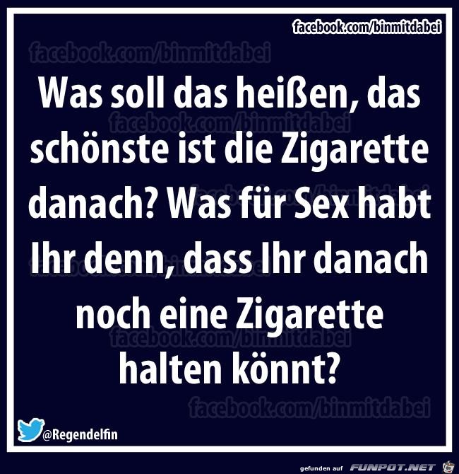 Zigarette danach