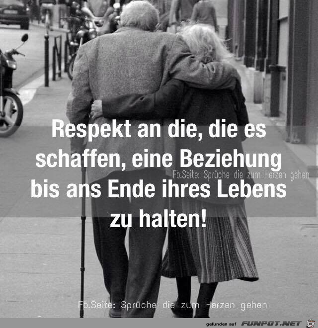 Respekt fuer eine Beziehung bis zum Lebensende Respekt fuer eine Beziehung bis zum Lebensende
