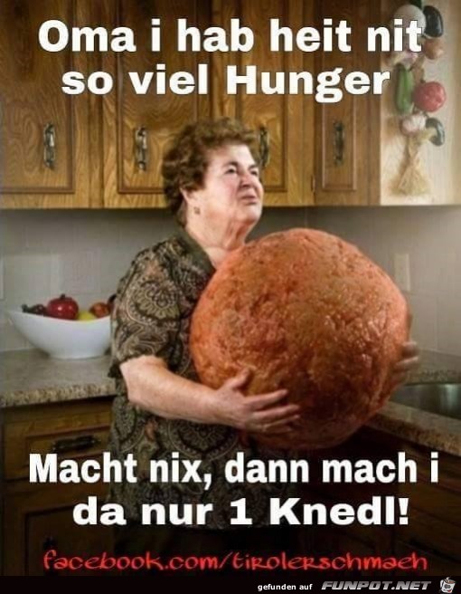 nicht viel Hunger