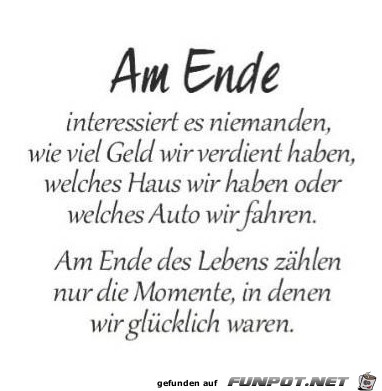 am Ende