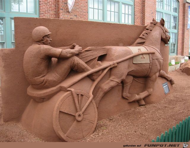 Sandskulpturen auf der Prince-Edward-Insel