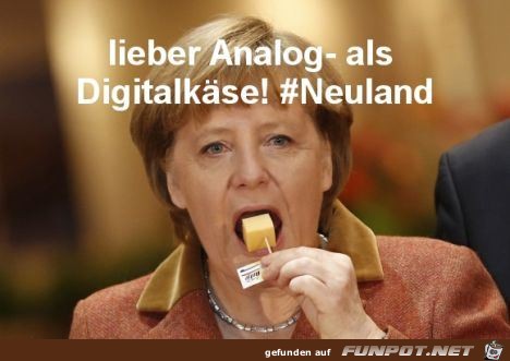 witzige Bilderserie Nr. 33 - Merkel entdeckt das Internet