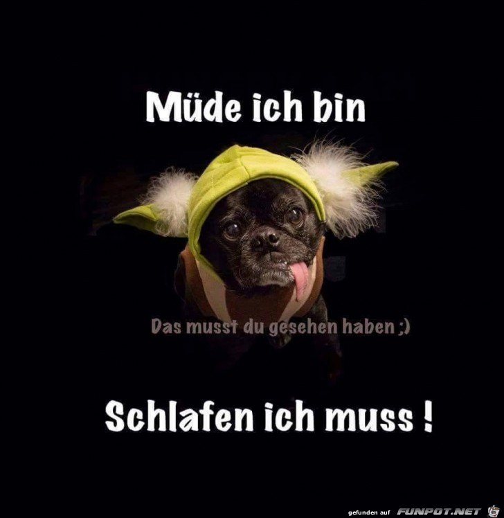 Schlafen muss ich Schlafen muss ich