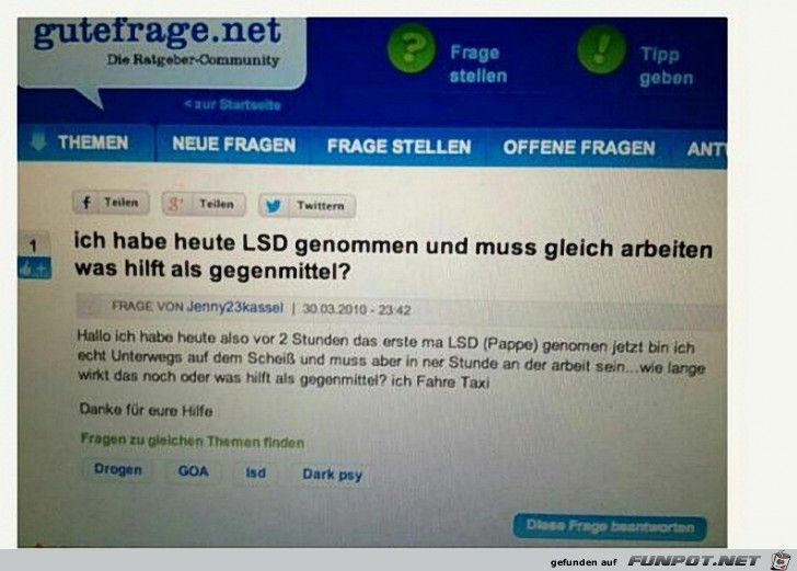 Frage Frage