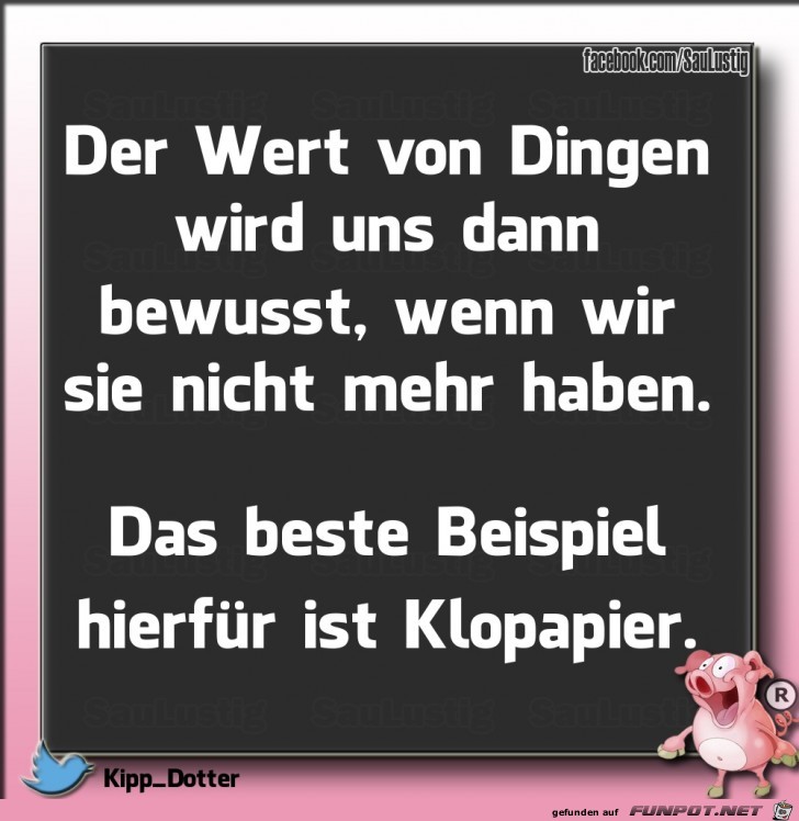 Der Wert von bestimmten Dingen Der Wert von bestimmten Dingen