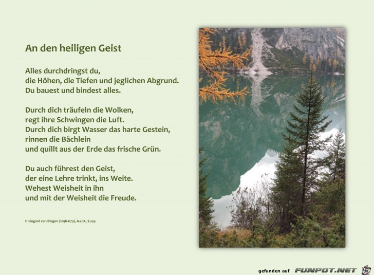 An den heiligen Geist