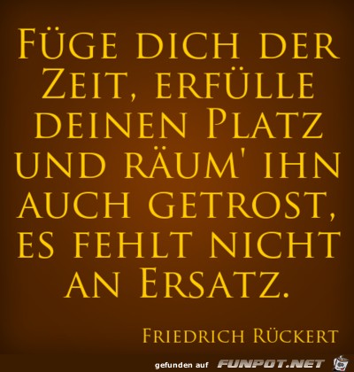 fuege dich der zeit 