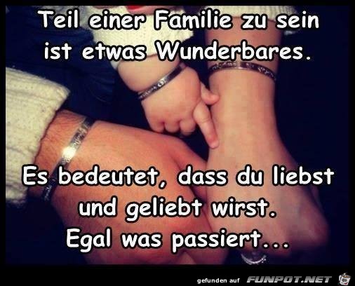 Teil einer Familie