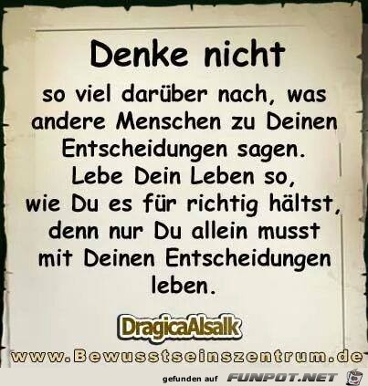 Denke nicht