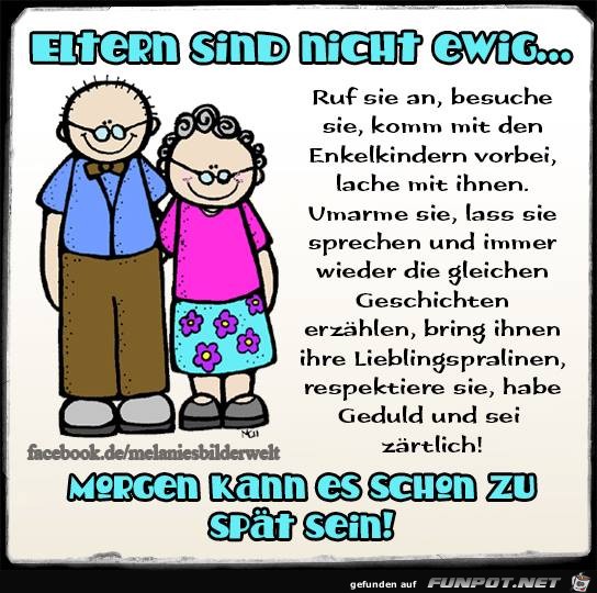 Eltern sind nicht ewig