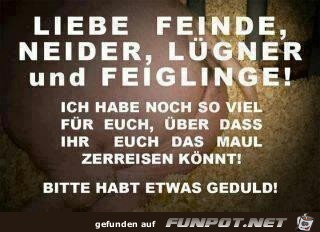 Liebe Feinde