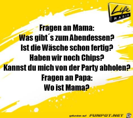 Fragen an Mama