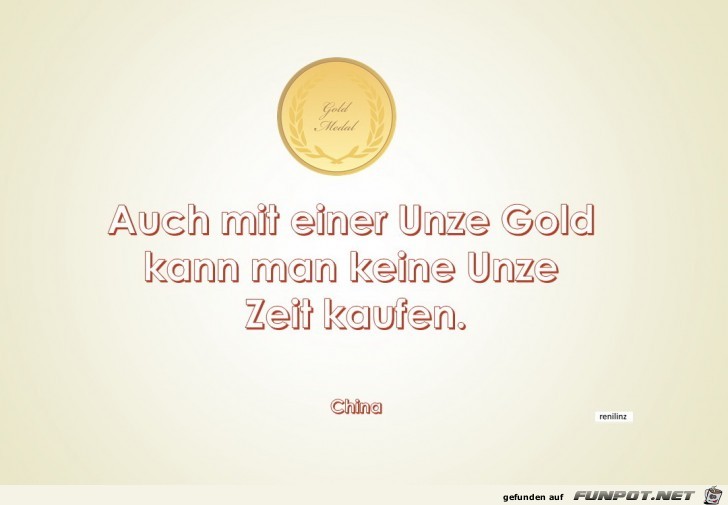 Auch mit einer Unze Gold