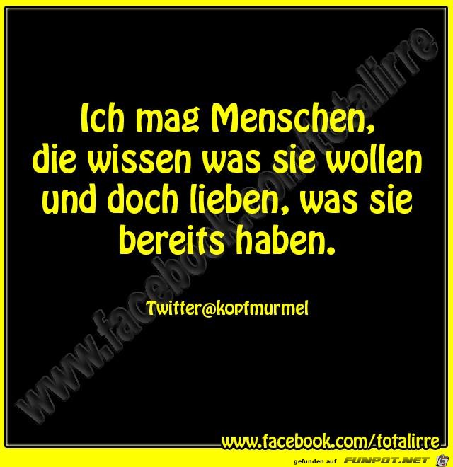 Ich mag Menschen Ich mag Menschen