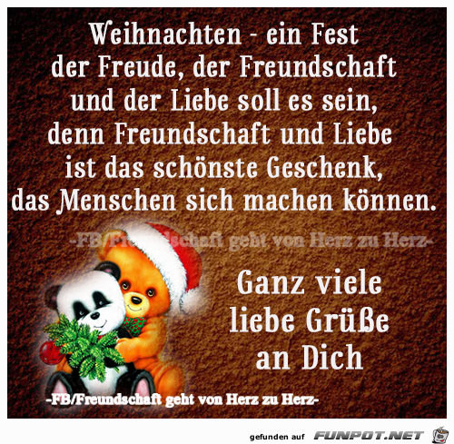 Weihnachten ein Fest