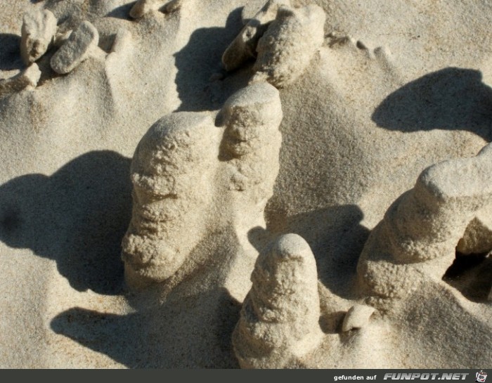 Sandfiguren vom Wind - Daenemark Sandfiguren vom Wind - Daenemark
