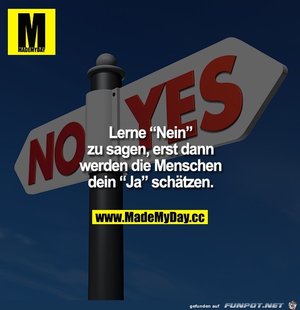 Lerne nein zu sagen Lerne nein zu sagen