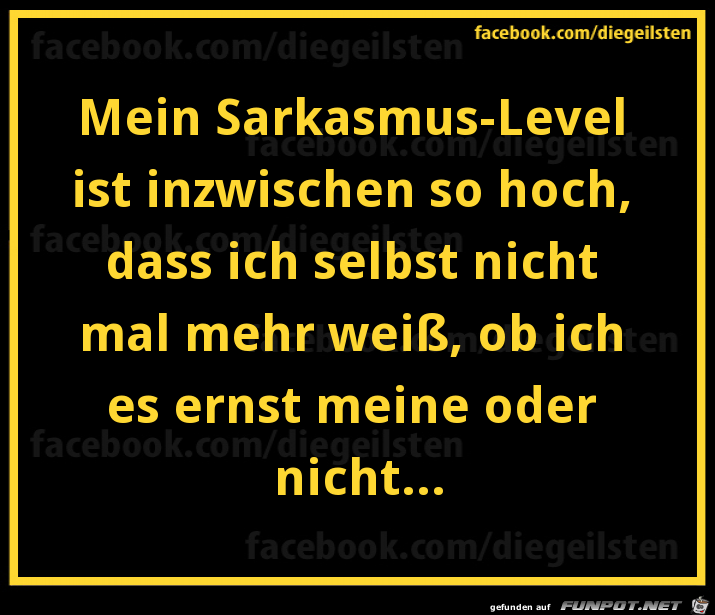 diegeilsten Sarkasmus-Level