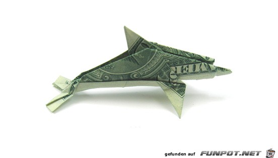 die One-Dollar-Origami-Kunstwerke