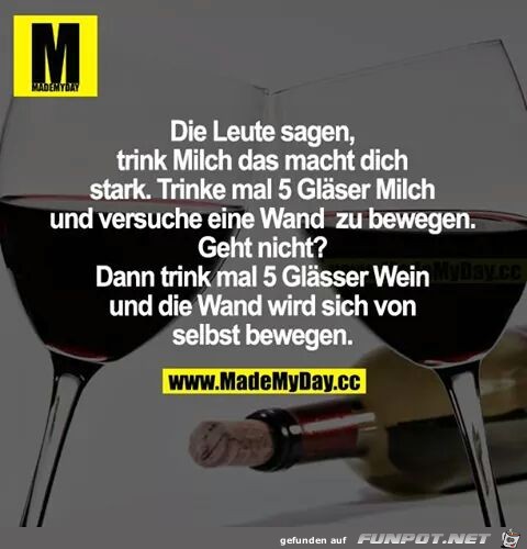 Alkohol ist nicht immer eine Lsung :-)