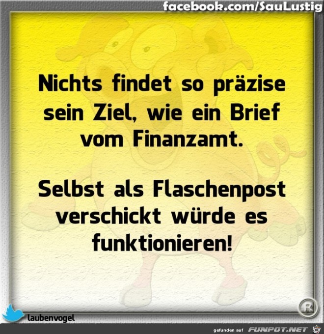 Der Brief vom Finanzamt