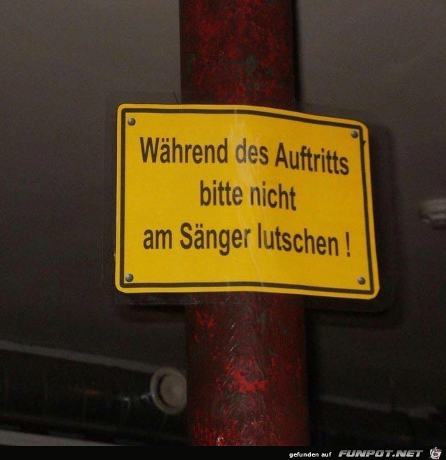 Nicht lutschen