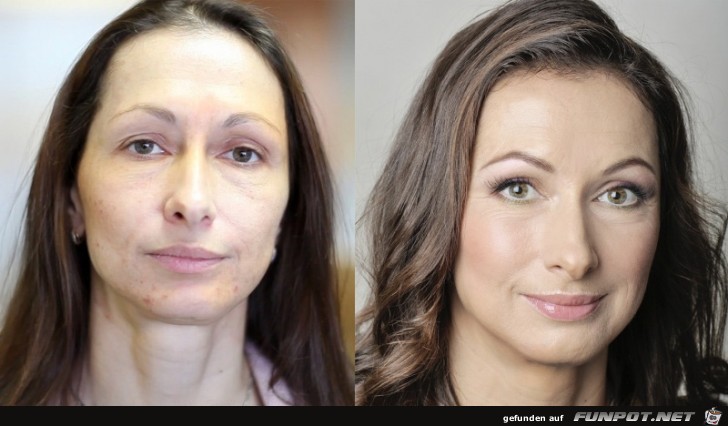 17 Frauen mit und ohne MakeUp 14 17 Frauen mit und ohne MakeUp 14